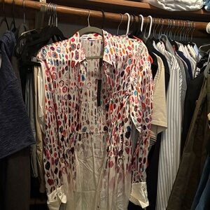 Elie Tahari Multicolor Patterned Dress